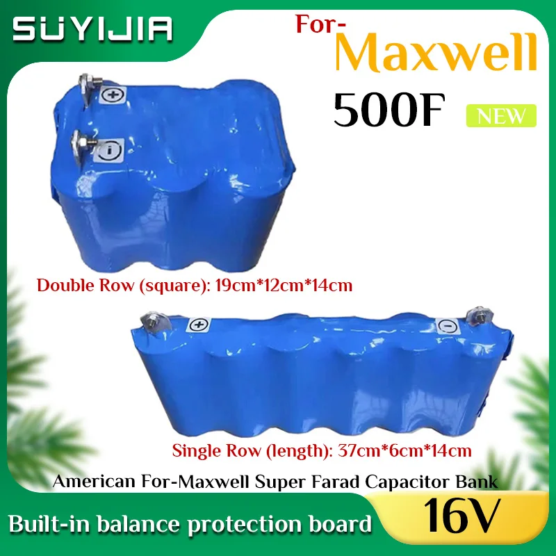 

Original for-MG Maxwell 2.7V 16V 500F for-Super Farah Capacitor Car Rectifier Battery Audio Capacitor Car Regulator Power Supply