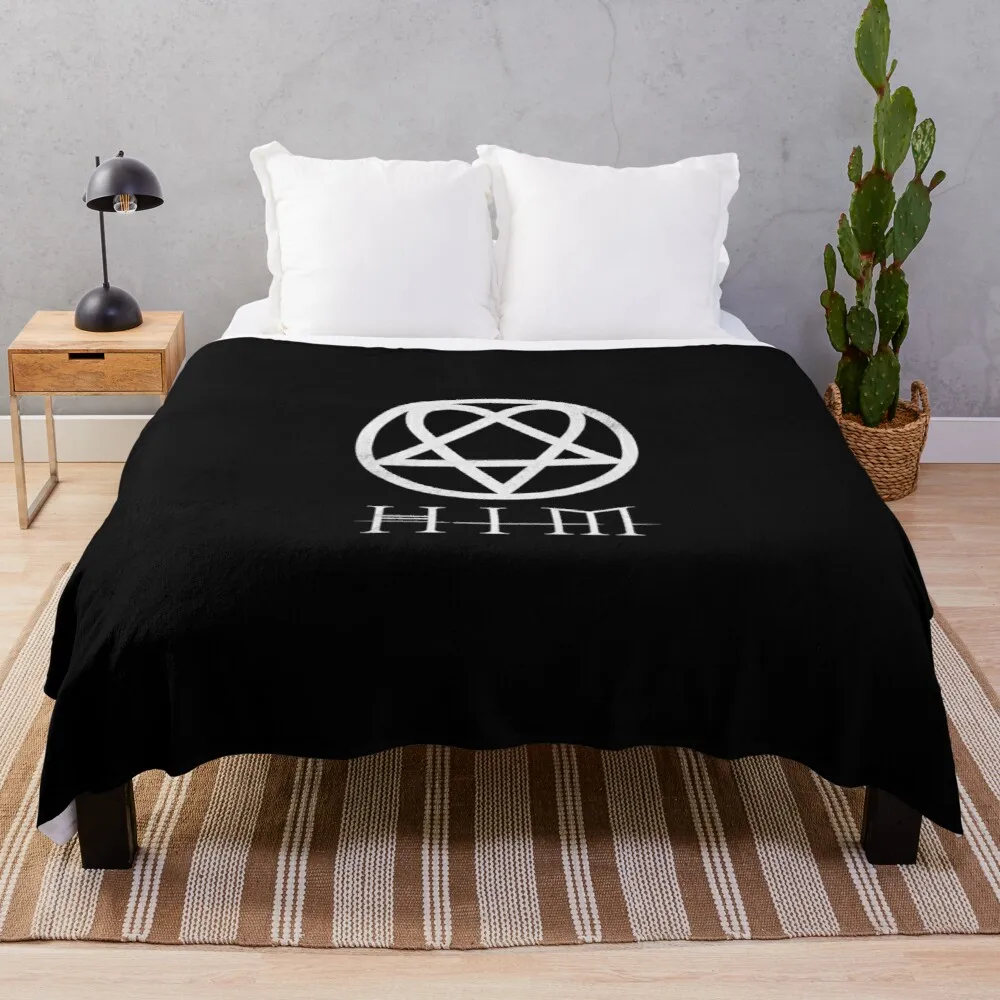 

HIM Heartagram Throw Blanket Blanket Sofa