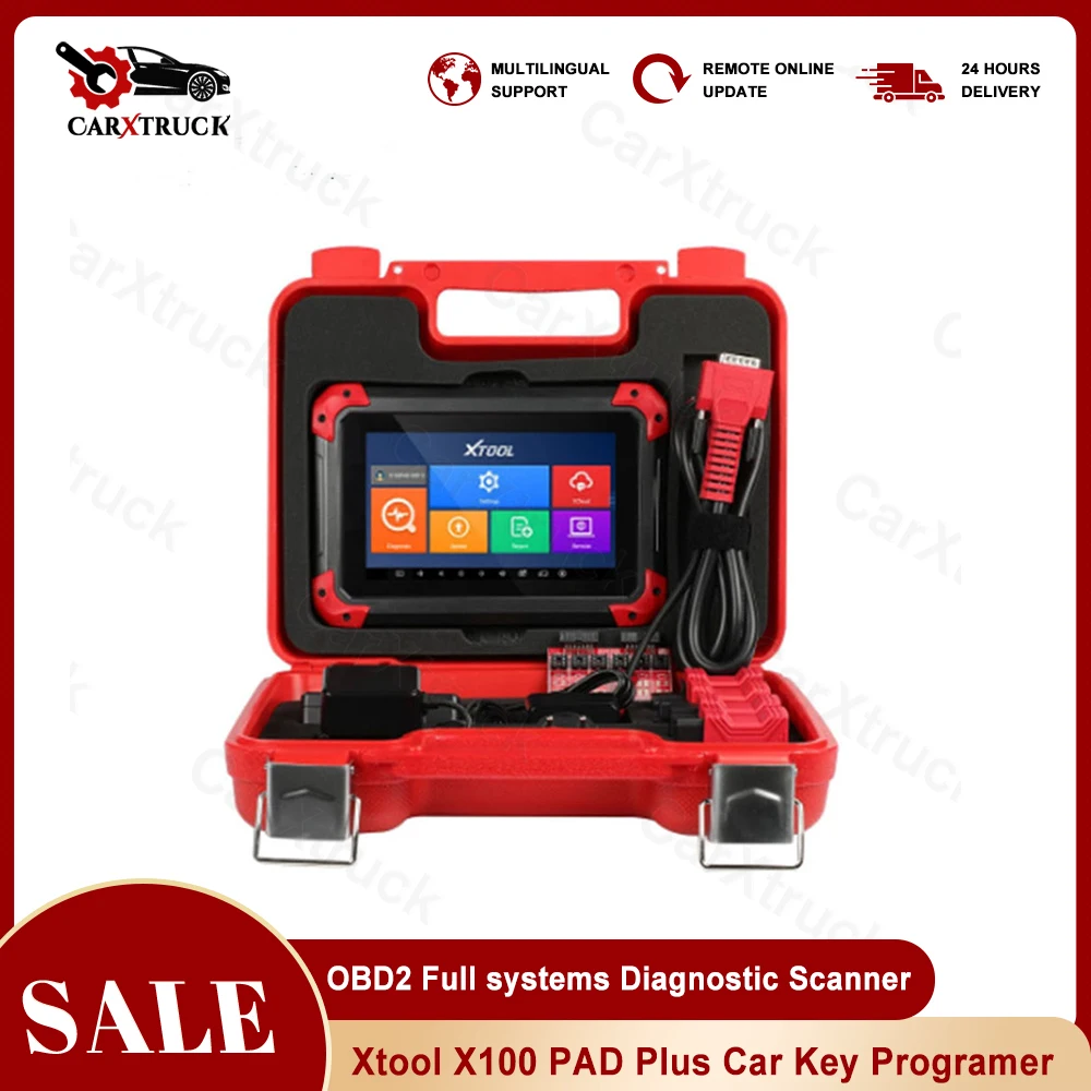 

XTOOL Newest X100 PAD PLUS OBDII Car Diagnostic Tool X100 Key Programmer With 12 Kinds Special Functions Update Online