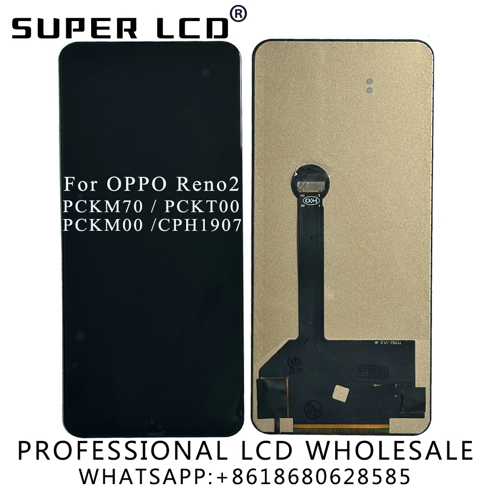 

For OPPO Reno2 Reno2 F PCKM70 PCKT00 PCKM00 CPH1907 Replacement Mobile Phone LCD Display Touch Digitizer Screen Assembly
