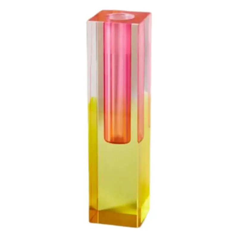 

Iridescent Acrylic Vase Simple Home Art Acrylic Vase Modern Art Flower Container Decorative Artificial Flowers Decor Nordic