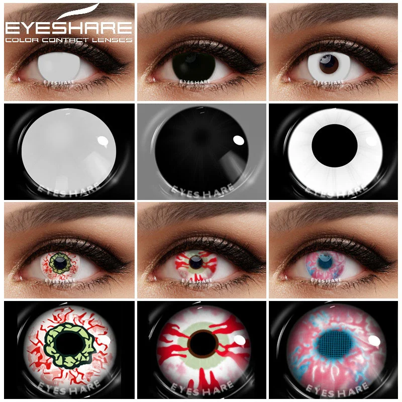 

EYESHARE Halloween Cosplay Colored Contact Lenses For Eyes Anime Lenses Colored Lenses For Eyes Cosplay Cosmetic Colored Contact