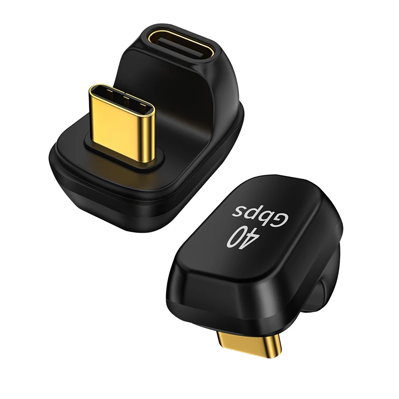 

Mini USB4.0 40Gbps Adapter U-Shape Thunderbolt3 USB C To Type C 100W Fast Charging Converter 8K@60Hz USB Type C Data Adapter New