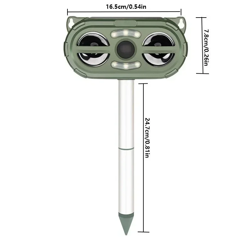 Ультразвуковой отпугиватель животных на солнечной батарее раньше обнаружение