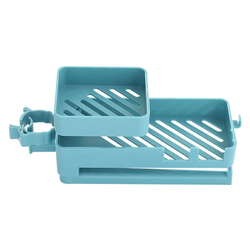 

Multi-layer Faucet Drain Rack Rotatable Sink Storage Box Multifunctional Sink Sponge Rack Gray