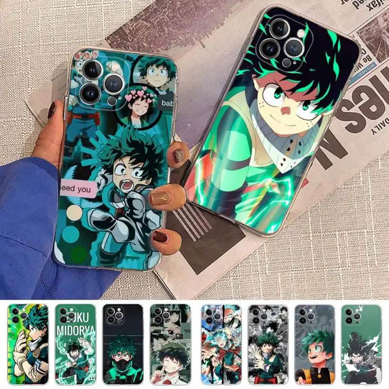 

My Hero Academy Phone Case Silicone Soft for iphone 14 13 12 11 Pro Mini XS MAX 8 7 6 Plus X XS XR Cover