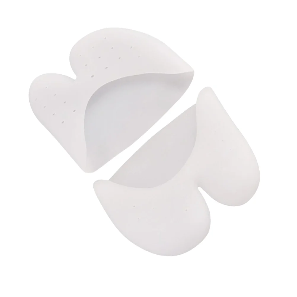 

5 Pairs of Silicone Ballet Pointet Pads Dance Shoe Toe Pads Forefoot Mats Toe Protector (White)