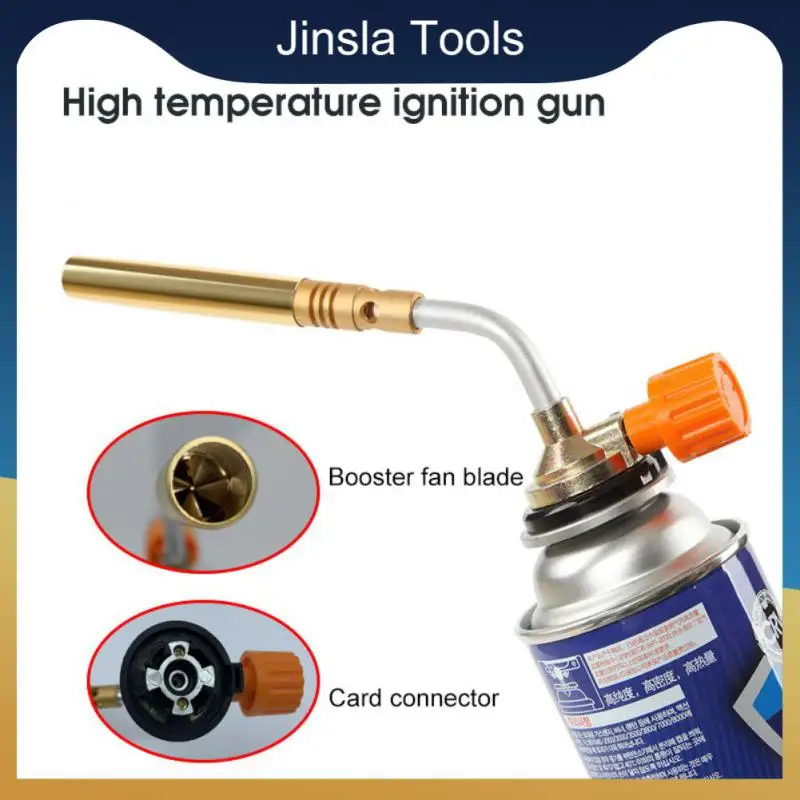 

Stainless Steel Flame Gun Nozzle High Temperature Barbecue Single-tube Reliable Spray Gun Outdoor Barbecue Manual Ignition Gun