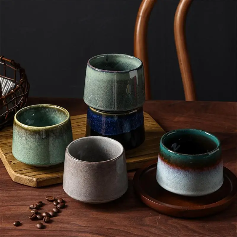 

With High Beauty Value Ceramic Water Cup Small Kiln Change China Ceramic Cup Anti-slip Bottom Thermal Insulation Coffee Cup