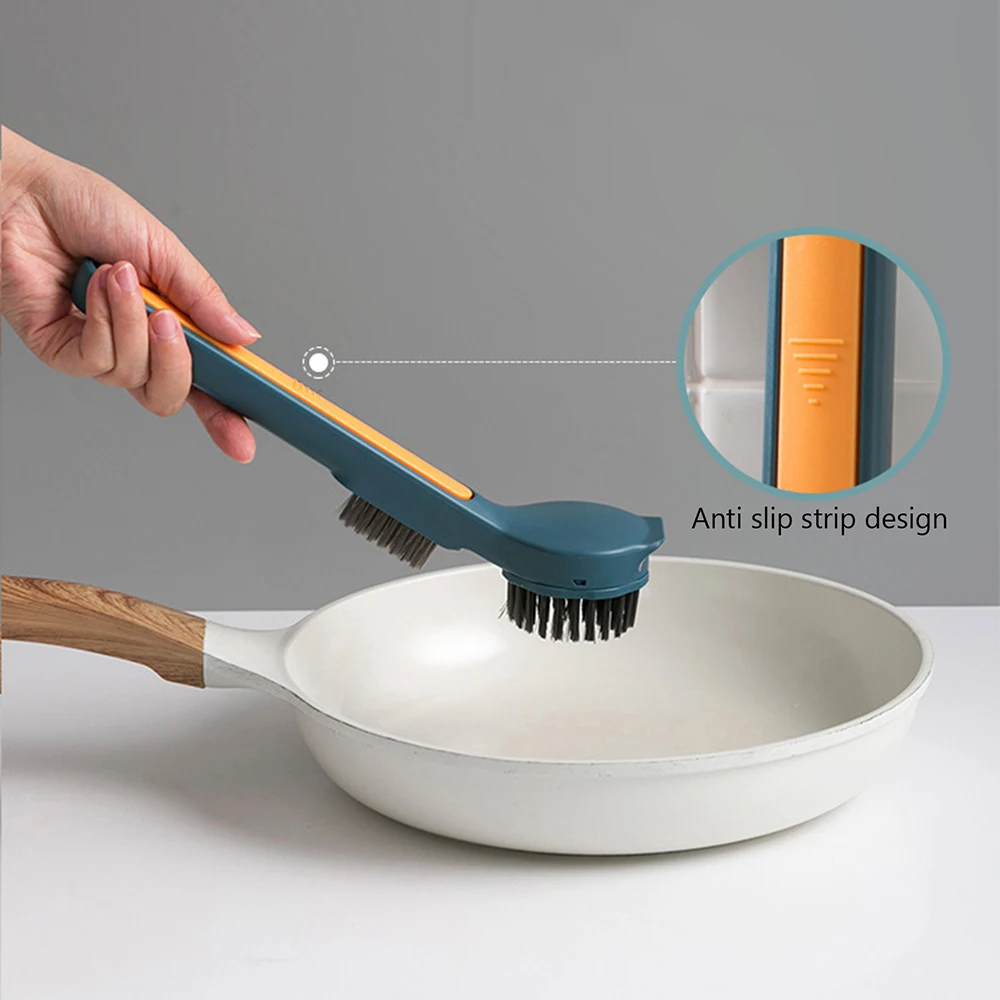 

Dishwashing Sponge Brush Pots Cup Bowl Scrubbers Household Cleaning Tools Long Handle Multi-Purpose Washing Up Household Brush