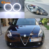 excellent ultra bright cob led angel eyes halo rings day light for alfa romeo giulietta 940 2010 2020