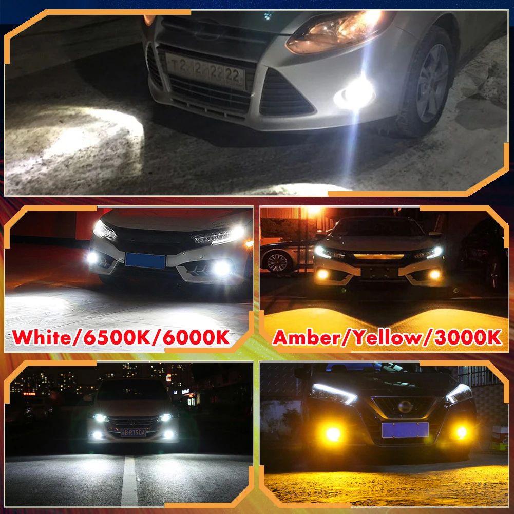 2 шт. Автомобильные противотуманные фары H7 H4 H8 H9 H11 9005 HB3 9012 HIR2 HB4