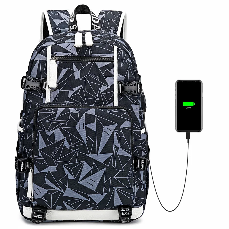 

Printing Women's Backpack for Men Large Capacity Laptop Students School Bags 2022 New Casual Water Proof Men's Backbags Women