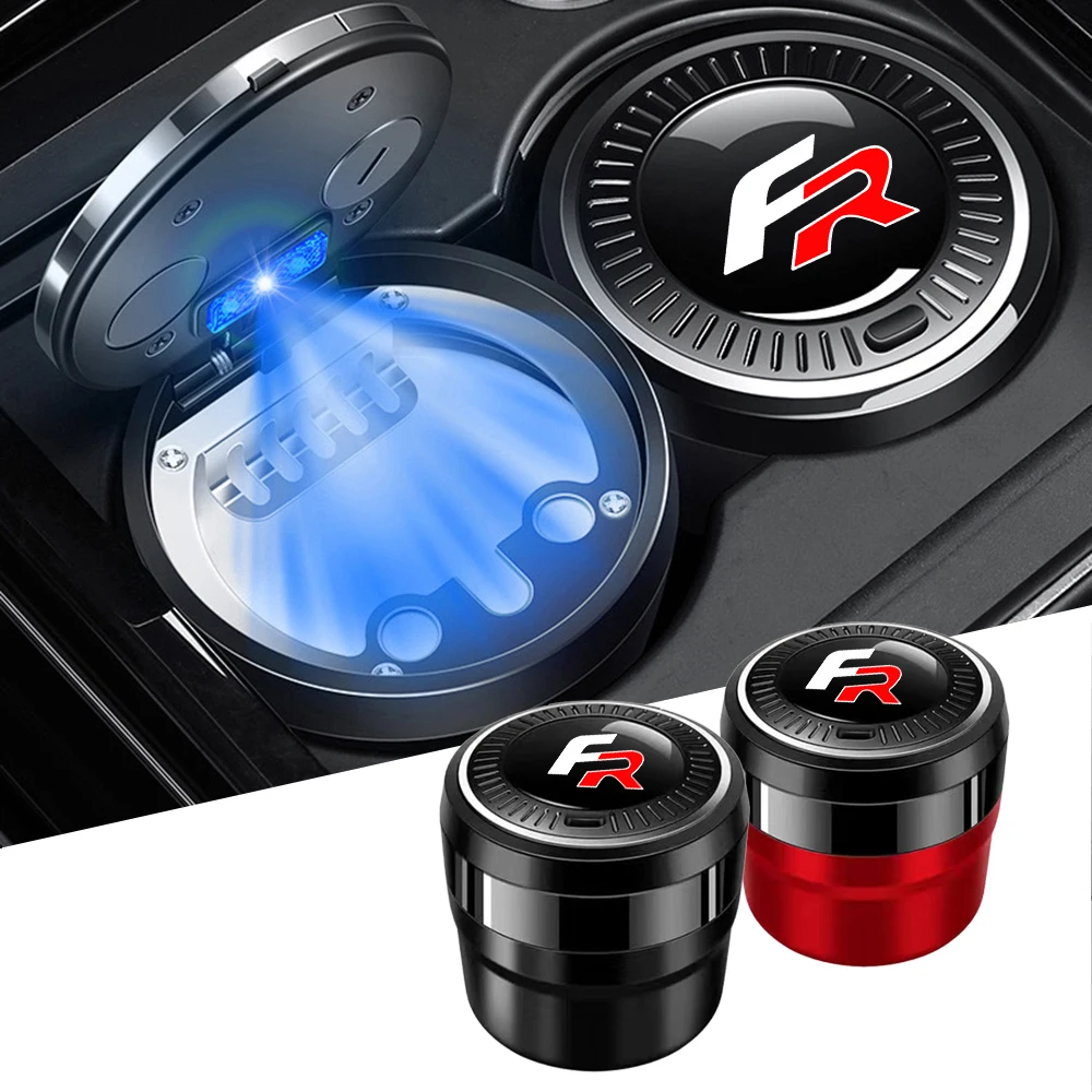 

Car Cigarette Ashtray Cup With Lid Portable Detachable Vehicle Ashtray Holder Box for Seat FR leon mk3 mk2 5f lbiza Altea Cupra