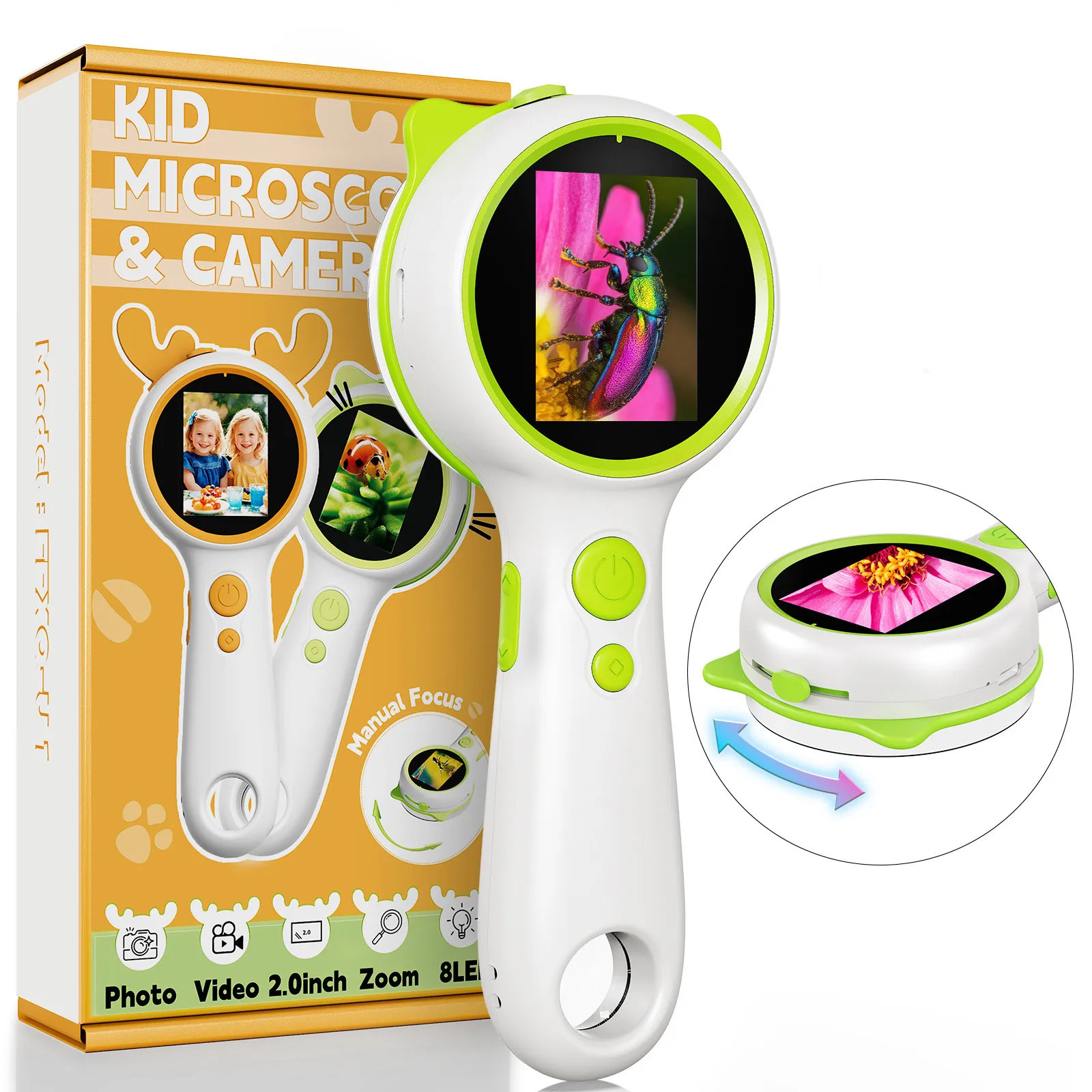 

Детский цифровой микроскоп Hayve 500X-1500X