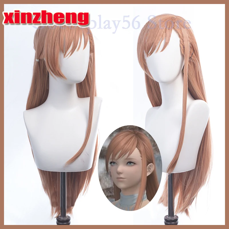 

FF14 Ryne Wig Crossroads Final Fantasy XIV Cosplay Wig 70cm Long Straight Synthetic Hair Heat Resistant Role Play Ryne Cosplay