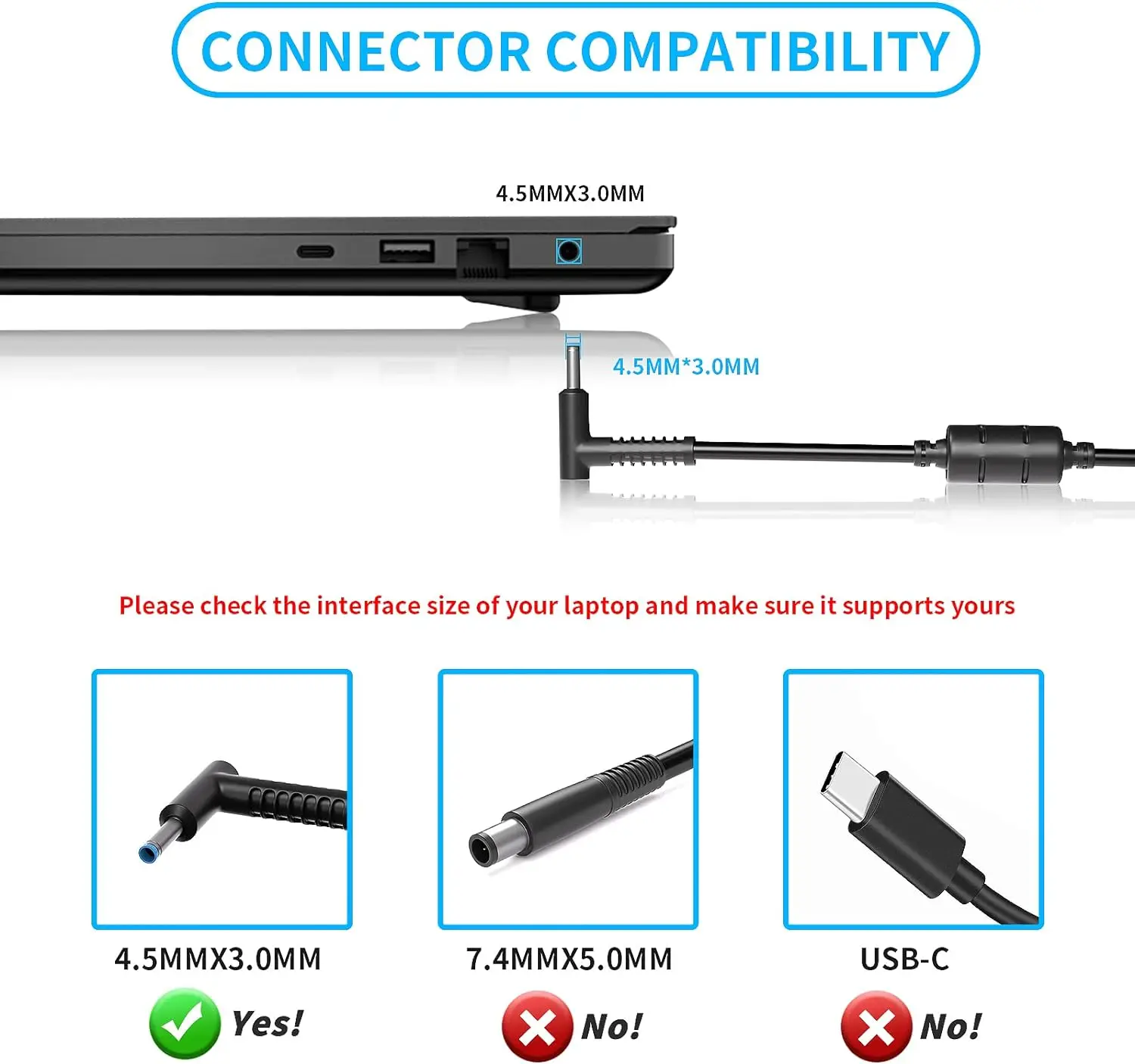 Зарядное устройство 19 5 В 6 15 А 120 Вт совместимое с док-станцией HP USB-C G5 USB-C/A