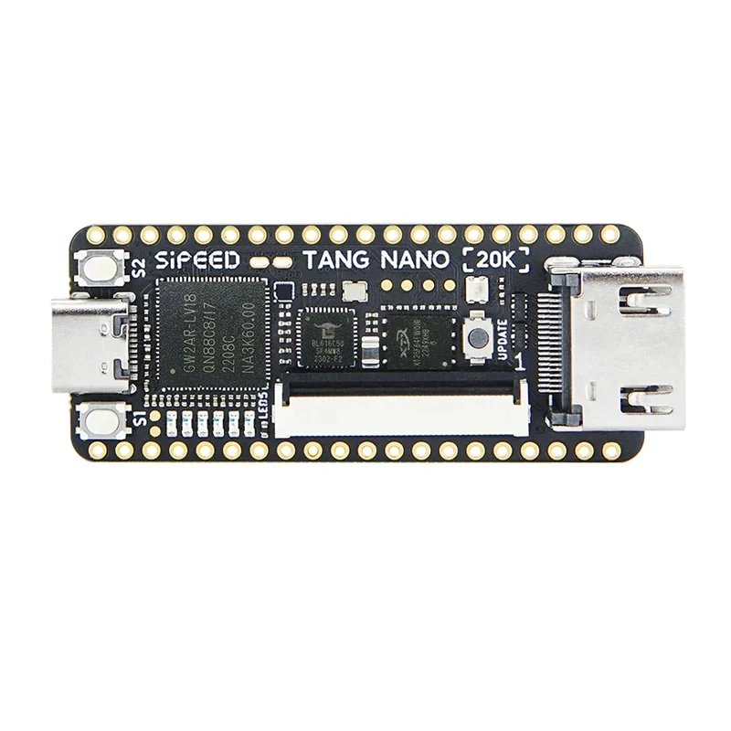 Фото Плата разработки Sipeed Tang Nano 20K FPGA, RISC-V, Linux, поддержка ретро-игровых консолей, RGB LCD, TF-карта, 64 Мбит SDRAM, 20K LUT4 №2