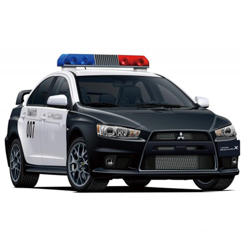 

Static Model Car Assembly 1/24 CZ4A LANCER EVOLUTION X Patrol Car 07