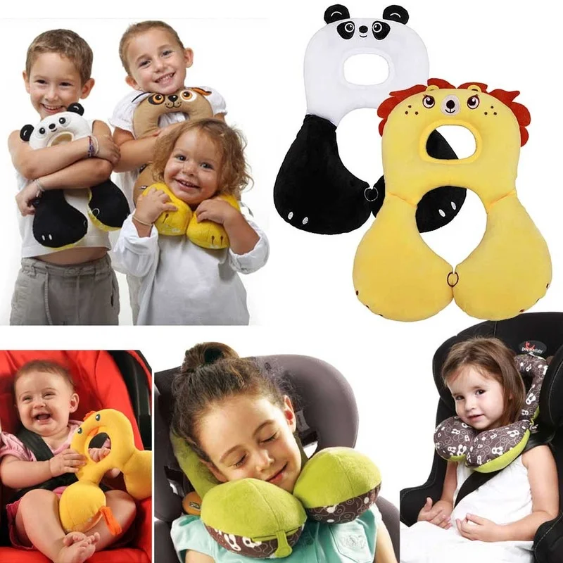 

Cartoon Animal Baby Shaping Pillow Infant Car Sleeping Headrest Neck Protection U-shaped Pillows Stroller Accessories Infant