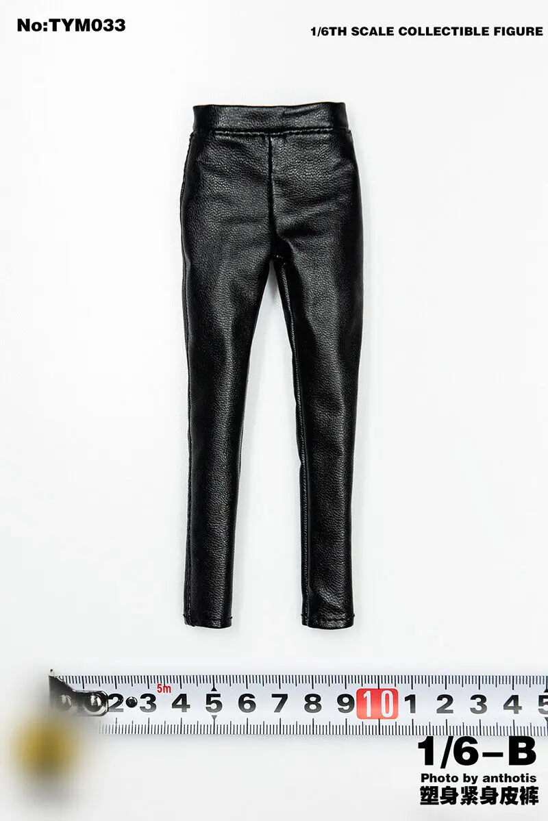 

Type B 1/6th Female Pu Leather Pants TYM033 Sexy Fashion Leggings Tights Pants