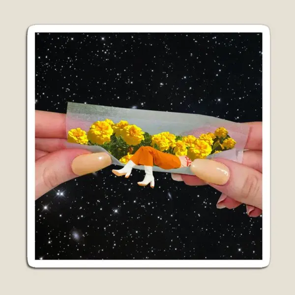 

Вращающийся с цветами магнит красочный смешной милый Декор домашний держатель для фотомагнитных наклеек