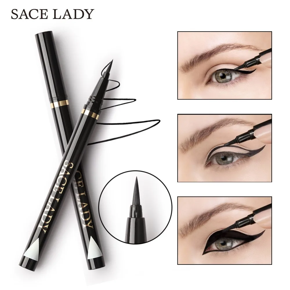 

SACE LADY Liquid Eyeliner Waterproof Makeup Black Eye Liner Pencil Long Lasting Make Up Smudge-proof Pen Natural Brand Cosmetic