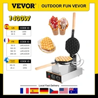 VEVOR Egg Bubble Waffle Maker 1400W Commercial Electric Nonstick Cake Baking Pan Eggettes Puff Home Kitchen Cooking Appliance