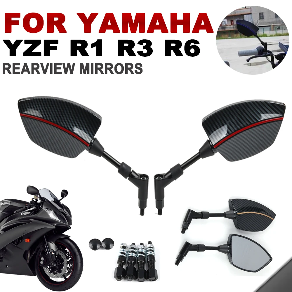 

R6 Rearview Mirrors Carbon Fiber Pattern For For YAMAHA YZF-R1 YZF-R6 YZF-R3 YZF R6 R3 R1 Motorcycle Accessories Side Mirror