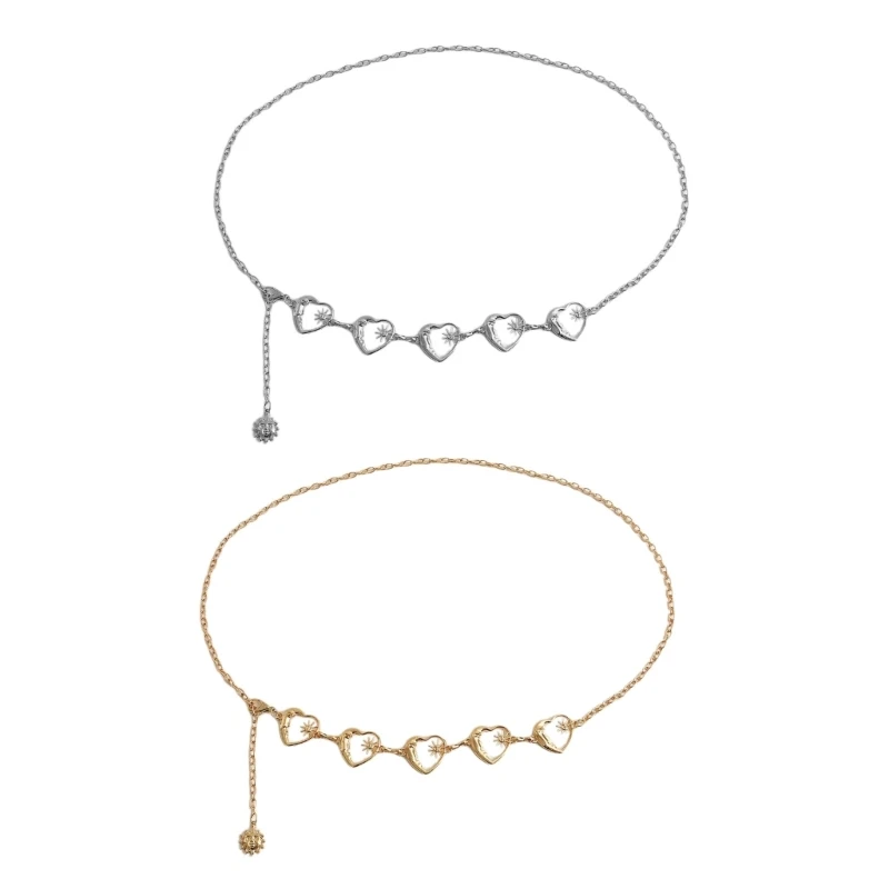 

Metal Waist Chain Belt Women Girls Adjustable Waist Belts Fashion Body Jewelry