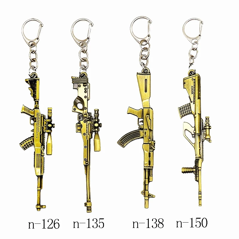 Новинка брелок для ключей в виде оружия снайперских подвеска украшения одежды