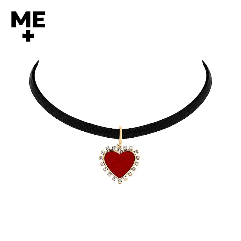 

YY Ornament Red Heart Necklace Necklace
