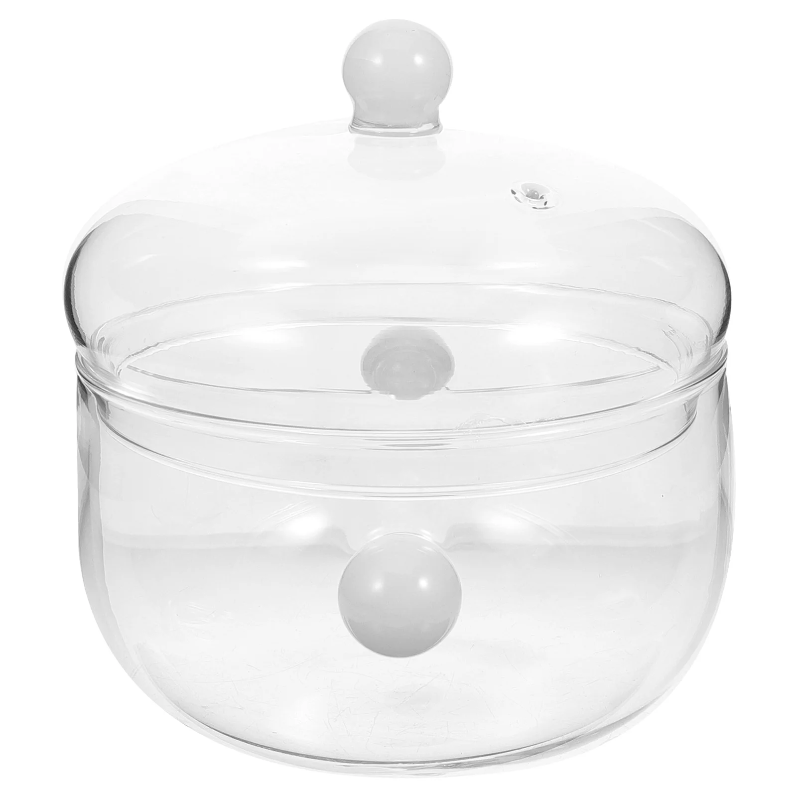 

Glass Pot Food Stew Pot Multi-functional Stewing Pot with Lid Home Kitchen Gadget