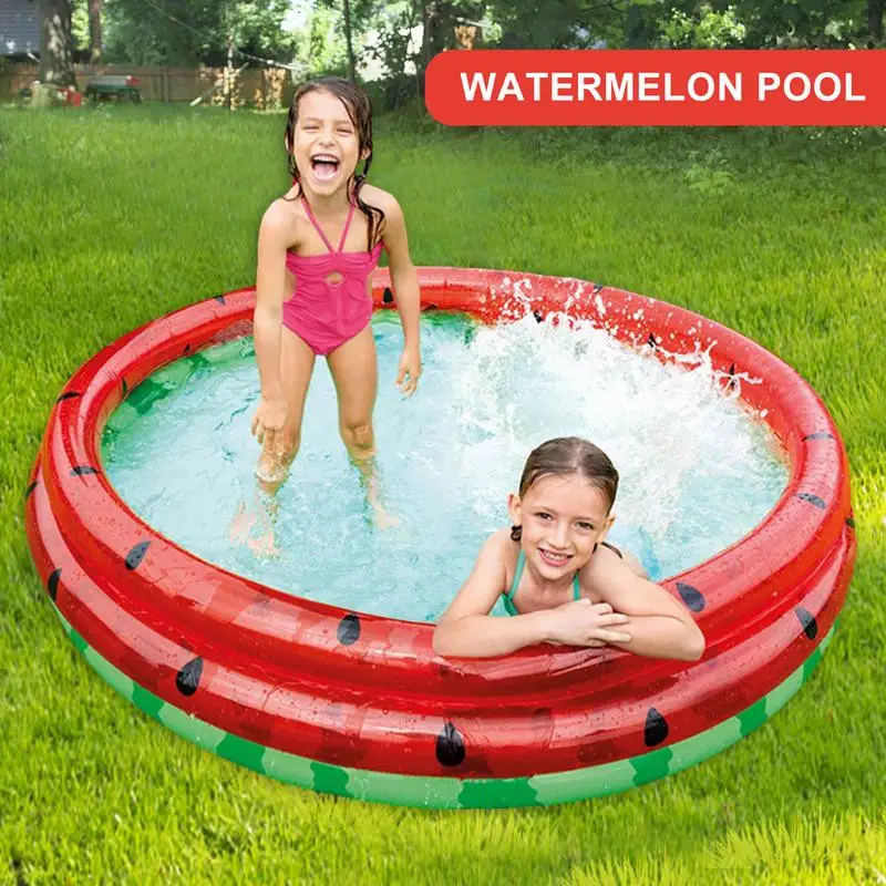 

Reusable Inflatable Swimming Pool Double Layer Outdoor Garden Water Sport Play Toys Round Basin Bathtub For 0-3Year Old Baby