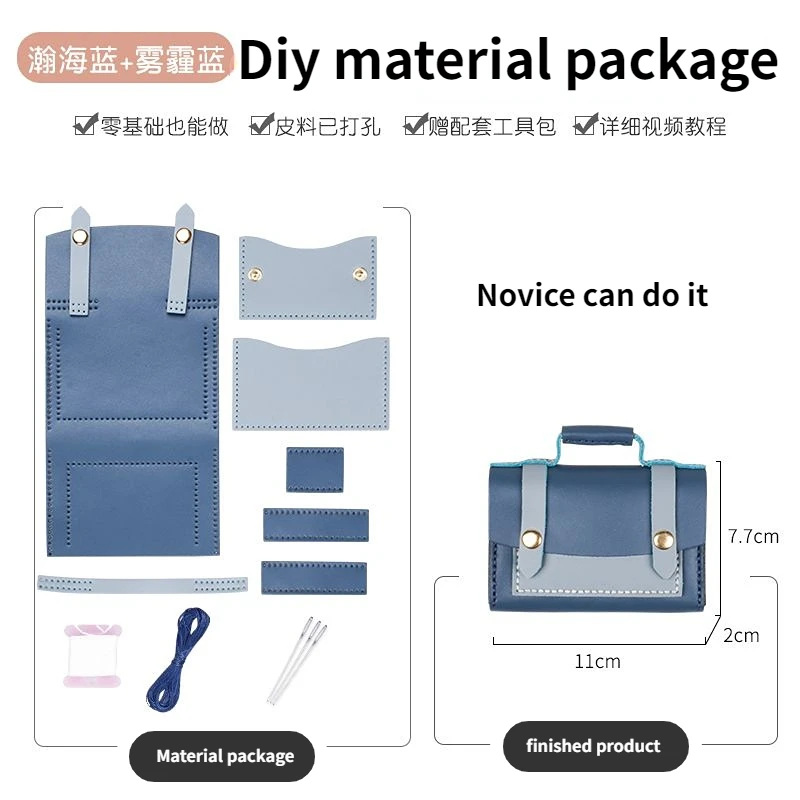 

Кожаный держатель для визиток ручной работы, модная простая сумка для карт, вместительный Многофункциональный кошелек, товары для рукодели...