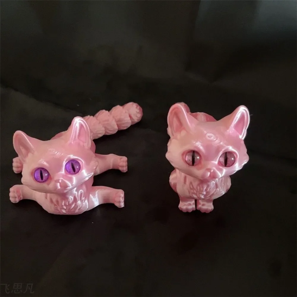 1 шт. 3D подвижная маппетная печать многосуставные фигурки кошек модель украшения