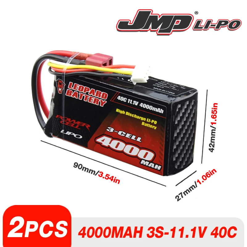

2 шт. JMP lipo 4000MAH 3S 7,4 V 40C Размер: 27*42*90 мм осевой Каприз/TRX-4 TRAXXAS/ARRMA/LOSI