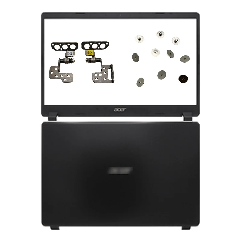 

New Laptop LCD Back Cover/Front Bezel/LCD Hinges/Screws For Acer Aspire 3 A315-42 A315-42G A315-54 A315-54K N19C1 EX215-51 Black