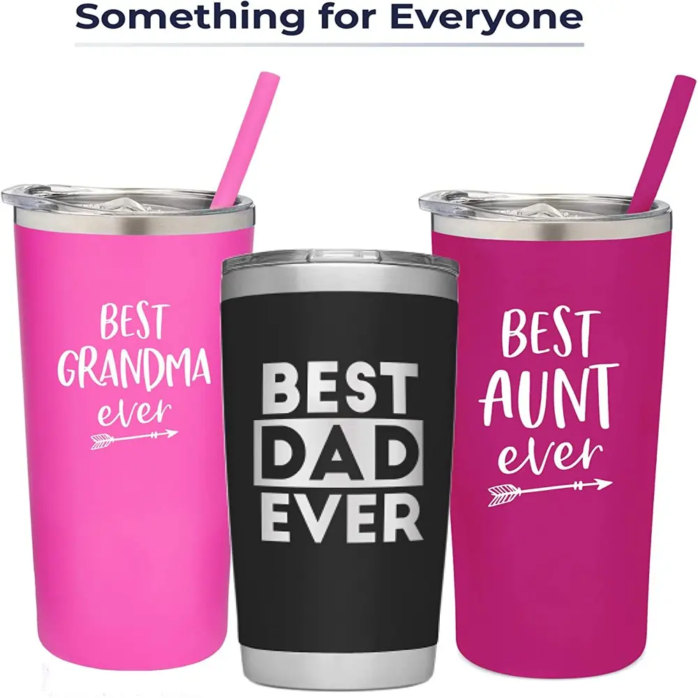 

Стакан лучший дедушка из нержавеющей стали с гравировкой, 20 унций, черный