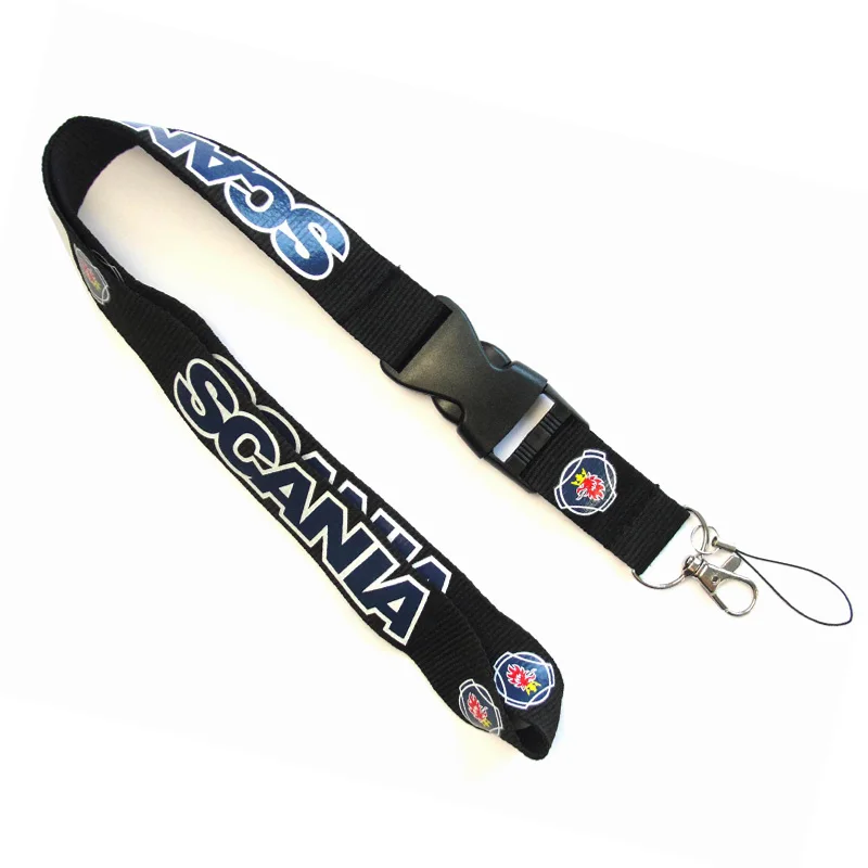 

For SCANIA Logo Lanyard for Keys Mobile Phone MP3 USB Flash Drives Keychains ID Badge Holder Hanging Rope Lanyards