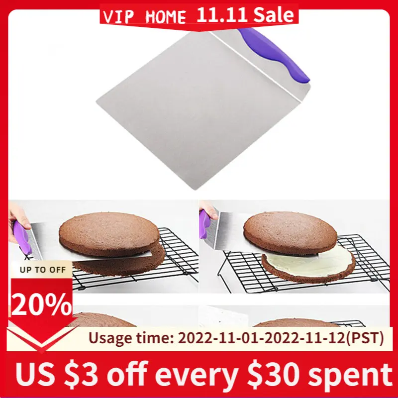 

Большой подъемник для торта, лопатка для серверов, десертов, хлеба, кондитерских изделий, скребок из нержавеющей стали для теста для пиццы, р...