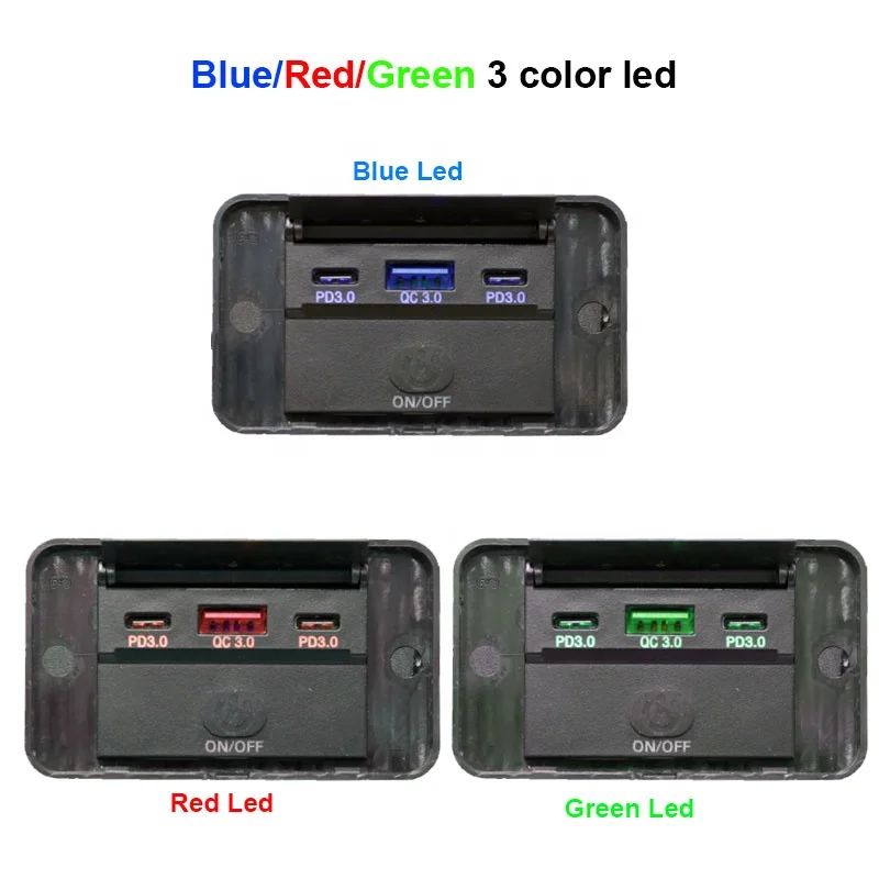 Двойное зарядное устройство PD C Type + USB QC 3 0 с портами модифицированное