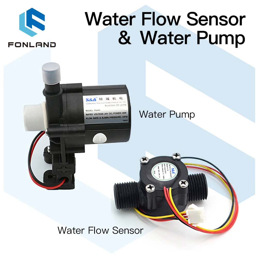Water Pump Water Flow Switch Sensor Set for S&A Industrial Chiller CW-3000 AG(DG) CW-5000 AH(DH) CW-5200 AI(DI)