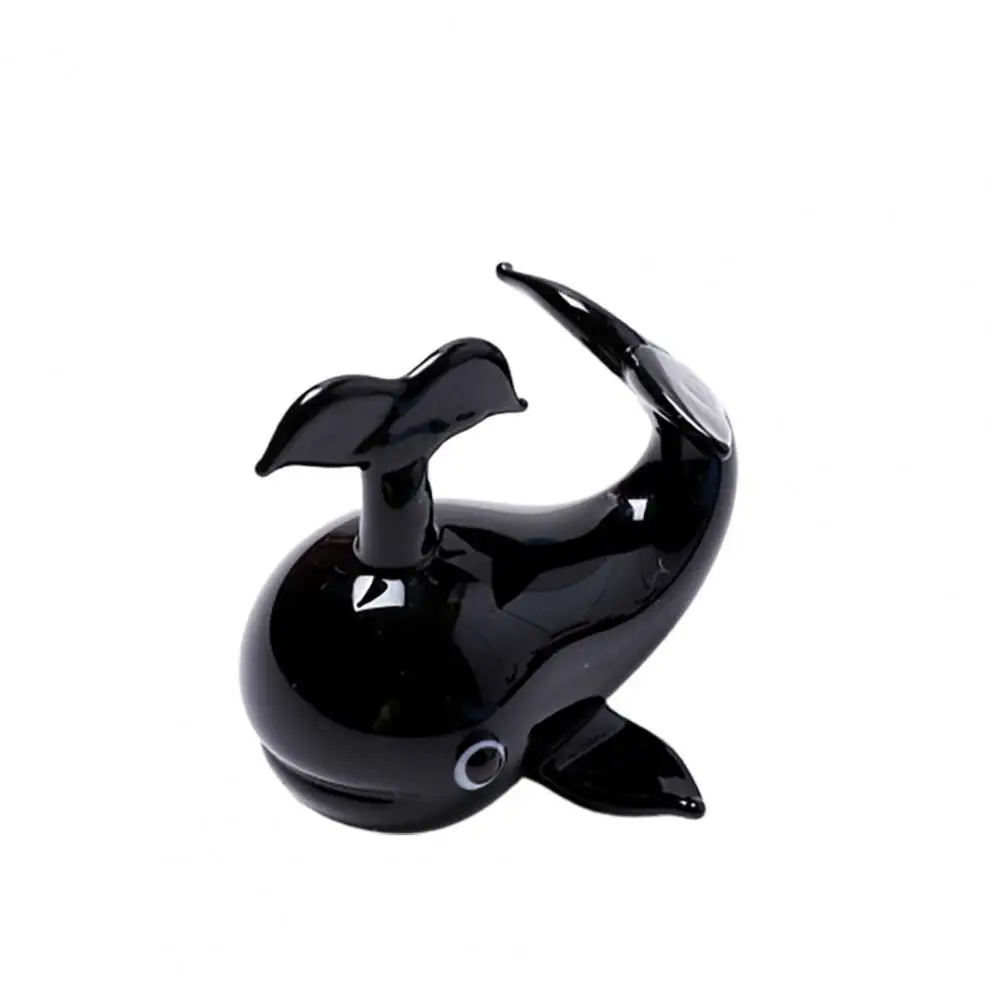 

Whale Ornaments Creative Vivid Color Cute Vivid Sea Animals Crafts Ornaments for Aquarium Whale Model Glass Killer Whale
