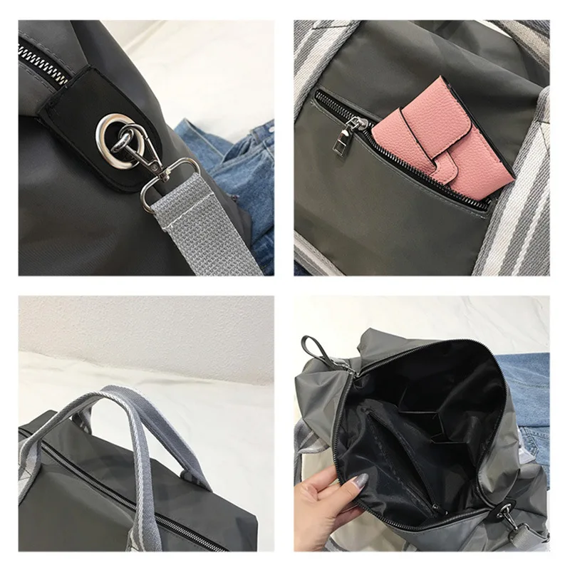 Travel Bag Tote Bag Shoe Bags for Travel Pink Travel Bag Luggage Bag Wet and Dry Separation Bag Fitness Sports Bag Yoga Bag