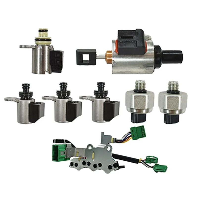 

JF011E RE0F10A CVT Электромагнит коробки передач Kit, переключатель, шаговый двигатель для Nissan Dodge Jeep Patriot Mitsubishi, запчасти