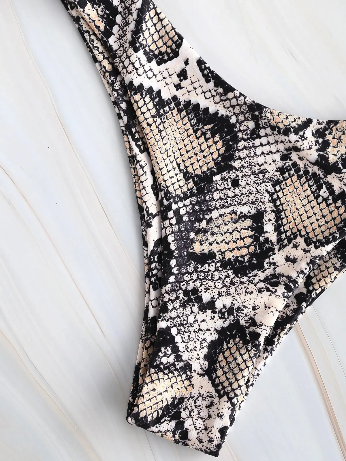 ZAFUL Купальник бикини с высокими штанинами и леопардовым принтом