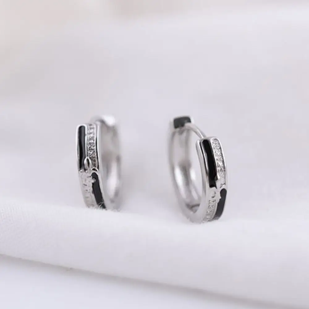 Крутые креативные красивые круглые серьги в стиле хип-хоп модные мужские