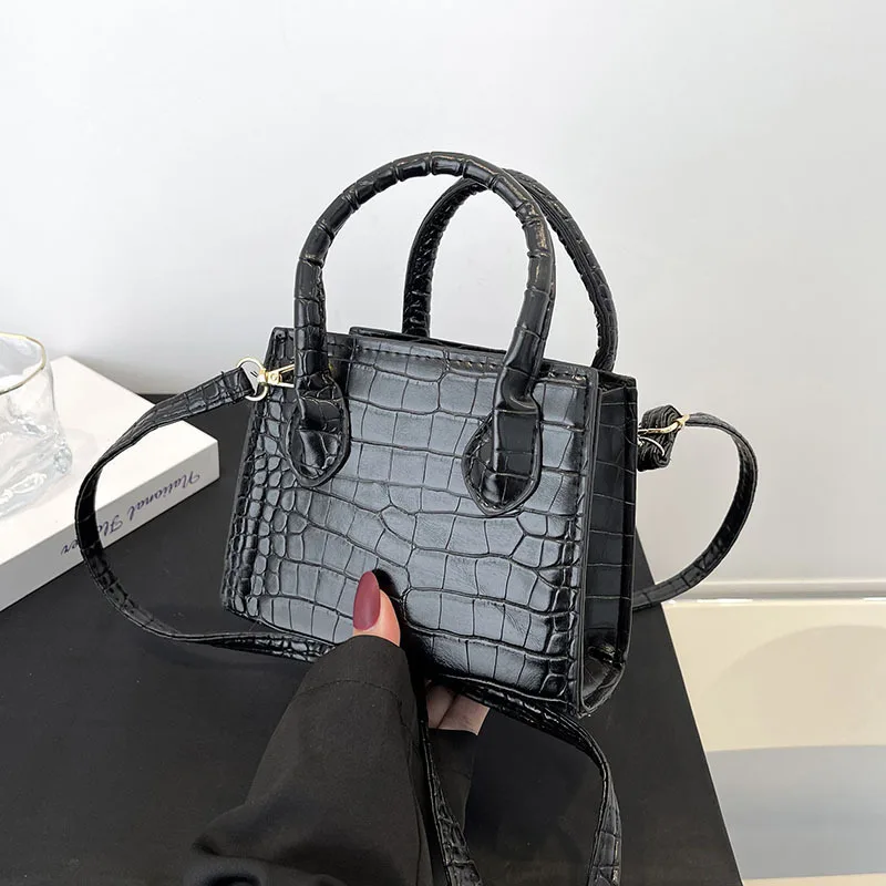 

Crocodile Pattern PU Leather Crossbody Bags For Women Chain Female Shoulder Handbags Mini Purses Travel Cross Body Bag bolsos