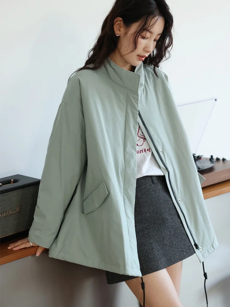 33 Открытый легкий польский плащ из 90% белого гусиного пуха Пуховик